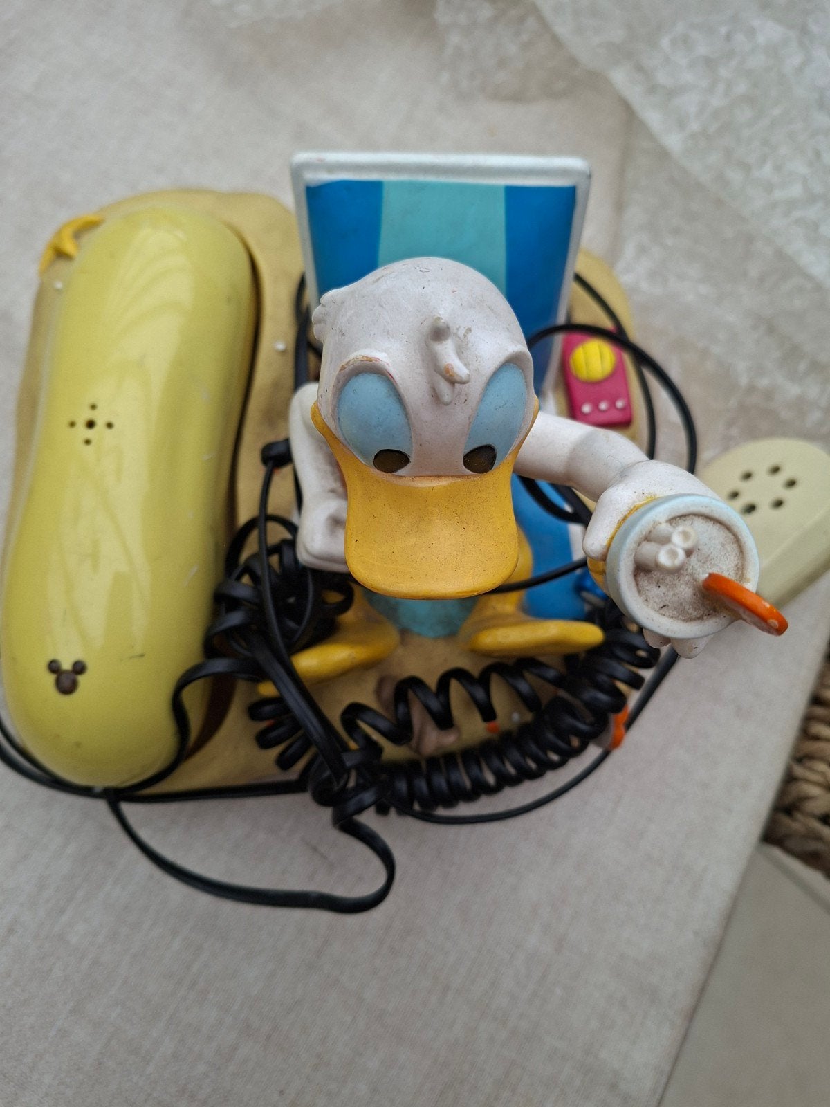 Vintage Disney Donald Duck Telefoon – Origineel – Jaren '90, Verzamelen, Disney, Ophalen of Verzenden