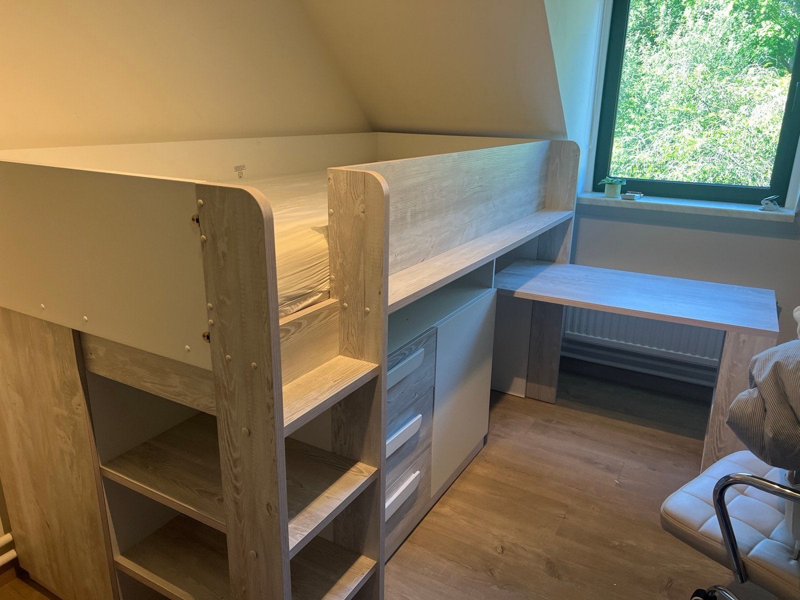 Half hoogslaper in perfecte staat incl matras, Ophalen, Hoogslaper