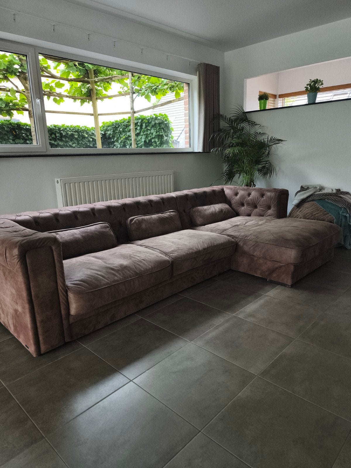 !Zetel in nette staat te koop!, Huis en Inrichting, Ophalen, Gebruikt, Leer, Chesterfield