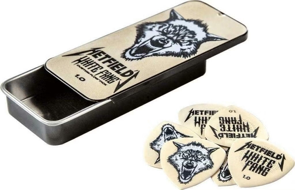 Jim Dunlop James Hetfield White Fang blikje plectrum 1.00 mm, Ophalen of Verzenden, Nieuw