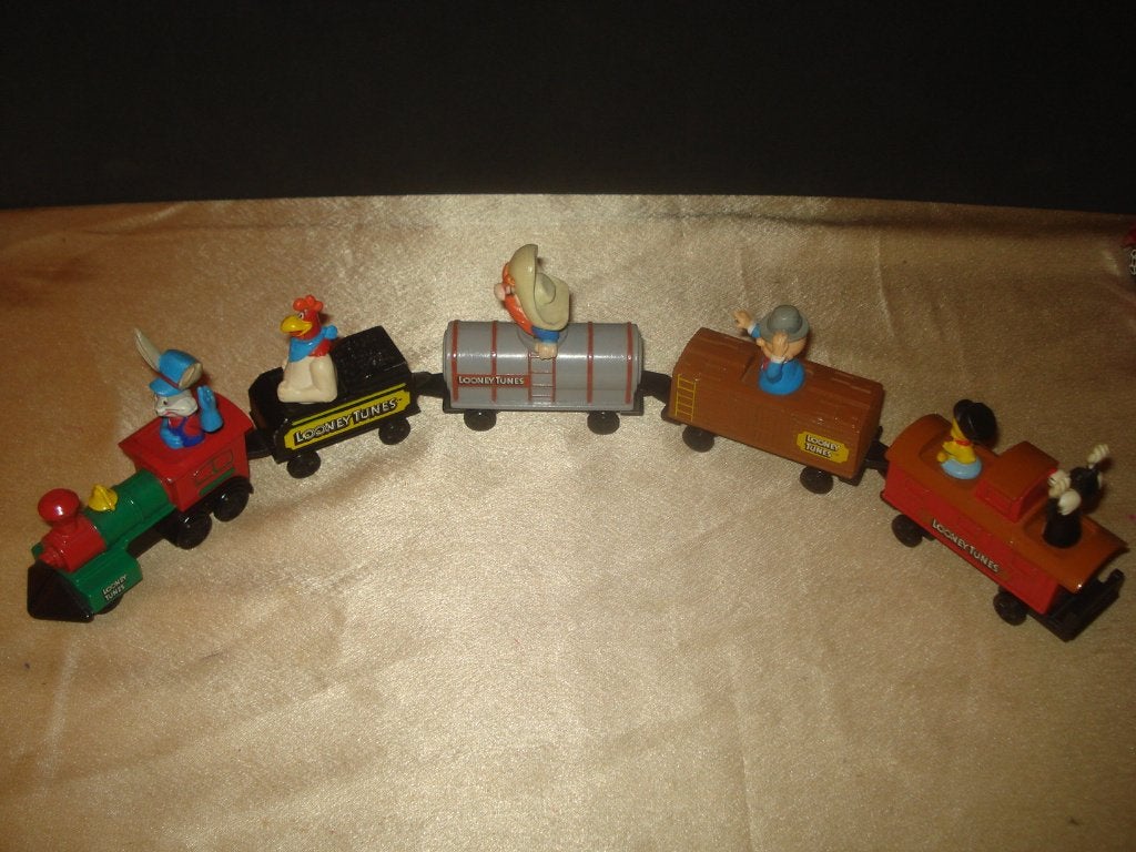 ERTL Lot de 5 Anciens Véhicules Train Looney Tunes Années 80, Enlèvement ou Envoi, Comme neuf, Autres types