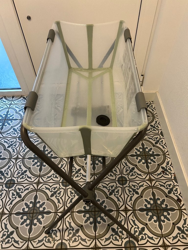 Babybad met staander, Kinderen en Baby's, Ophalen, Zo goed als nieuw, Badje, Overige merken