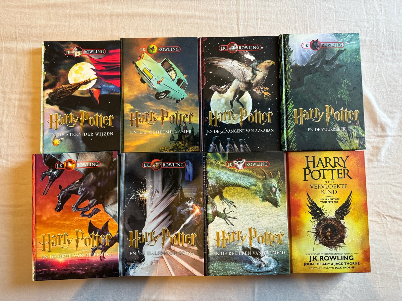 Harry Potter boeken, Hardcover, 8 stuks, Nederlandstalig, Ophalen of Verzenden, Zo goed als nieuw