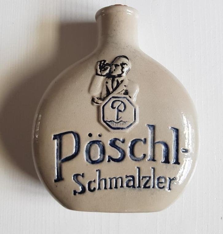 Grote vintage snuiftabak fles /kruik, A.Pöschl- Schmalzler, Ophalen of Verzenden
