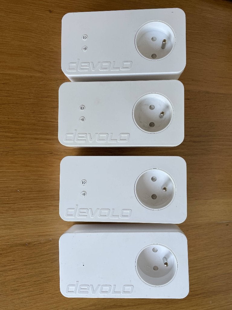 Lot 4 boîtiers CPL devolo dLAN 550+ WiFi + duo+, Enlèvement, Comme neuf, Devolo