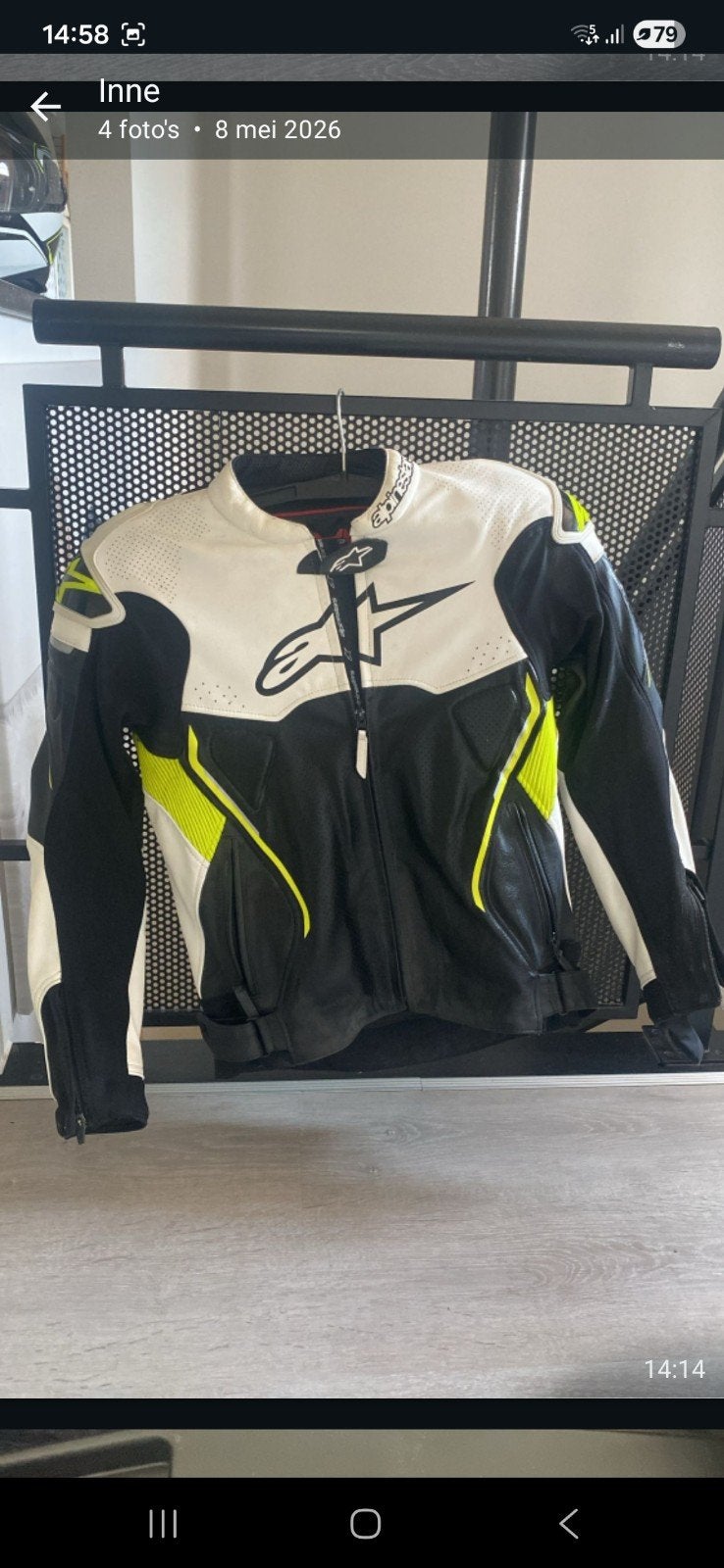 Moto jas, Ophalen, Handschoenen