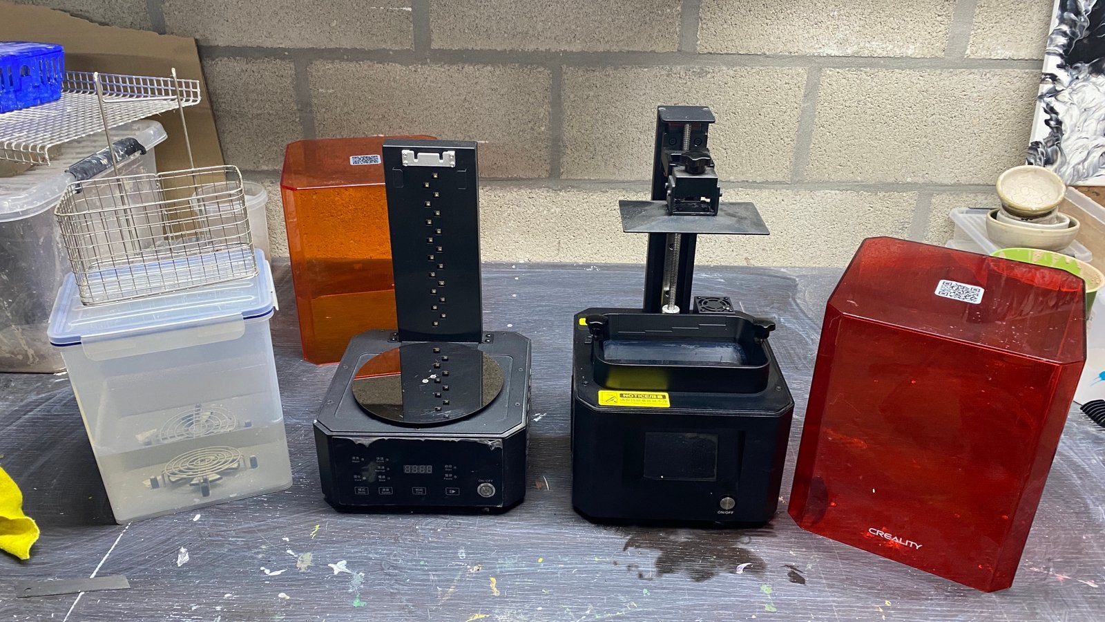 Creality LD-002H resin 3D-printer + UW-01 wash/cure station, Computers en Software, Ophalen, Zo goed als nieuw, Resin/Hars