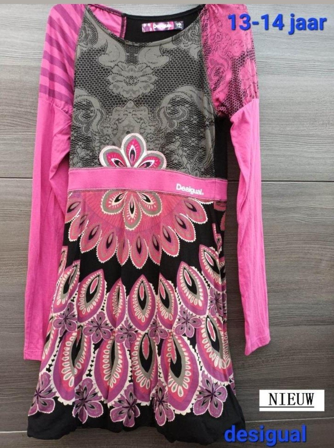 kleedje Desigual 13-14 jaar Nieuw, Desigual, Meisje, Nieuw, Ophalen of Verzenden