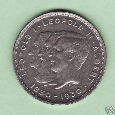 Belgique : 2 belga 1930 FR (A) = morin 380 (A), Envoi, Monnaie en vrac