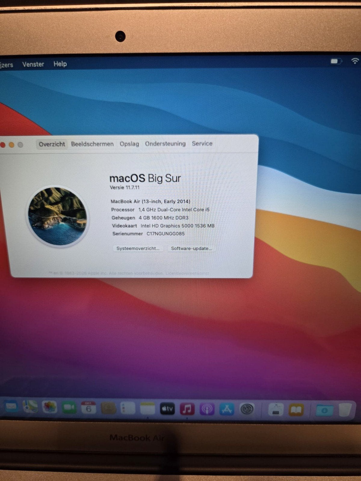 macbook te koop !, Computers en Software, Ophalen, IMac, 4 GB, Gebruikt