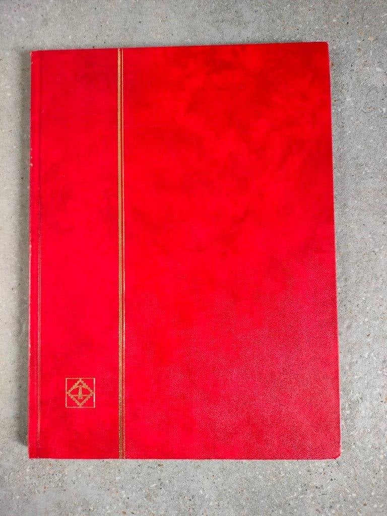 album de timbres Leuchtturm rouge - 16 pages blanches (vide), Timbres & Monnaies, Enlèvement ou Envoi, Album de collection
