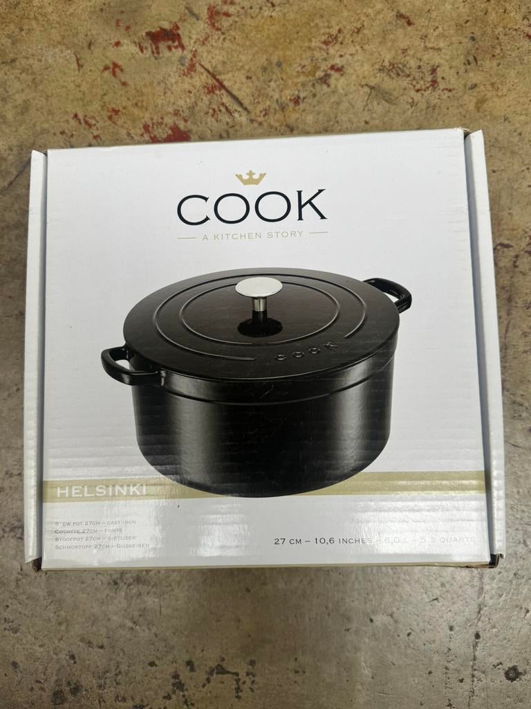 Cocotte HELSINKI 23 cm en fonte neuve, Enlèvement, Neuf, Fonte, Casserole ou Cocotte-minute