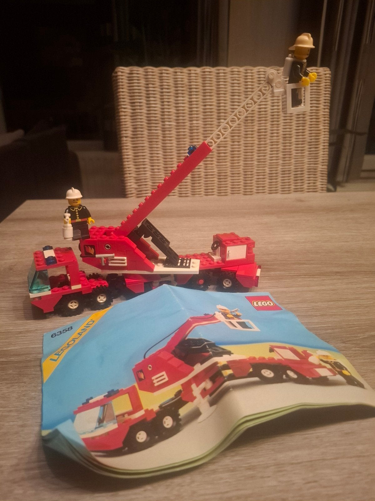 Brandweerwagen van Lego, Kinderen en Baby's, Gebruikt, Lego, Inclusief instructies, Ophalen of Verzenden