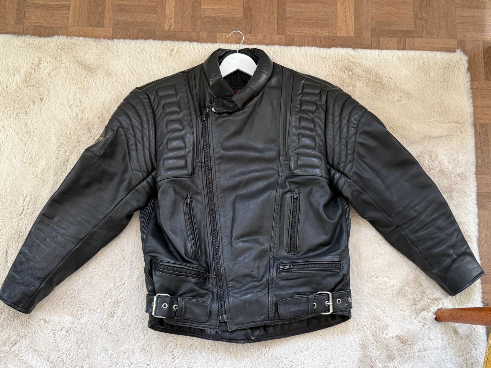 Lederen motorjas, Motoren, Ophalen, Tweedehands, Jas | leer