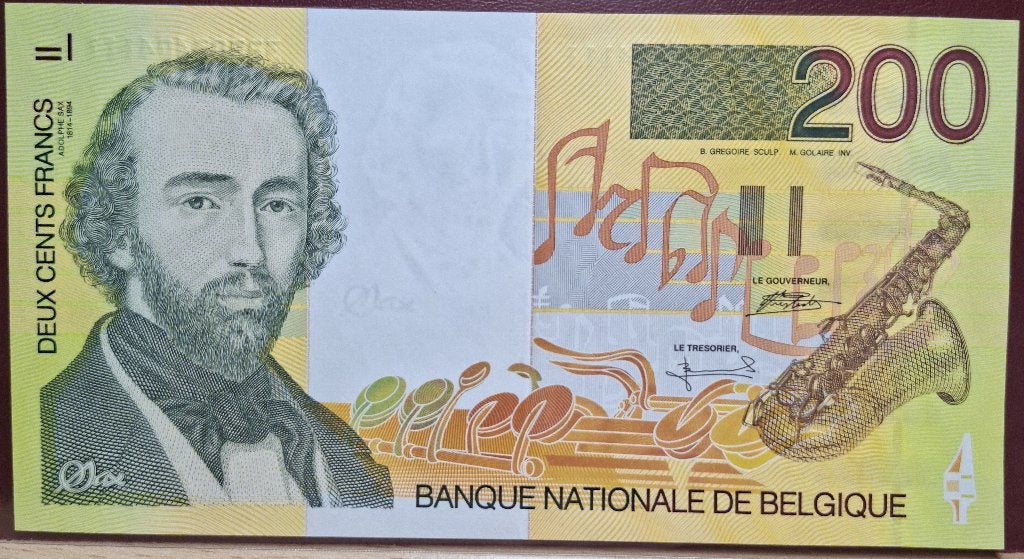 200 Frank Type Adolphe Sax - UNC, Postzegels en Munten, Ophalen of Verzenden, Los biljet