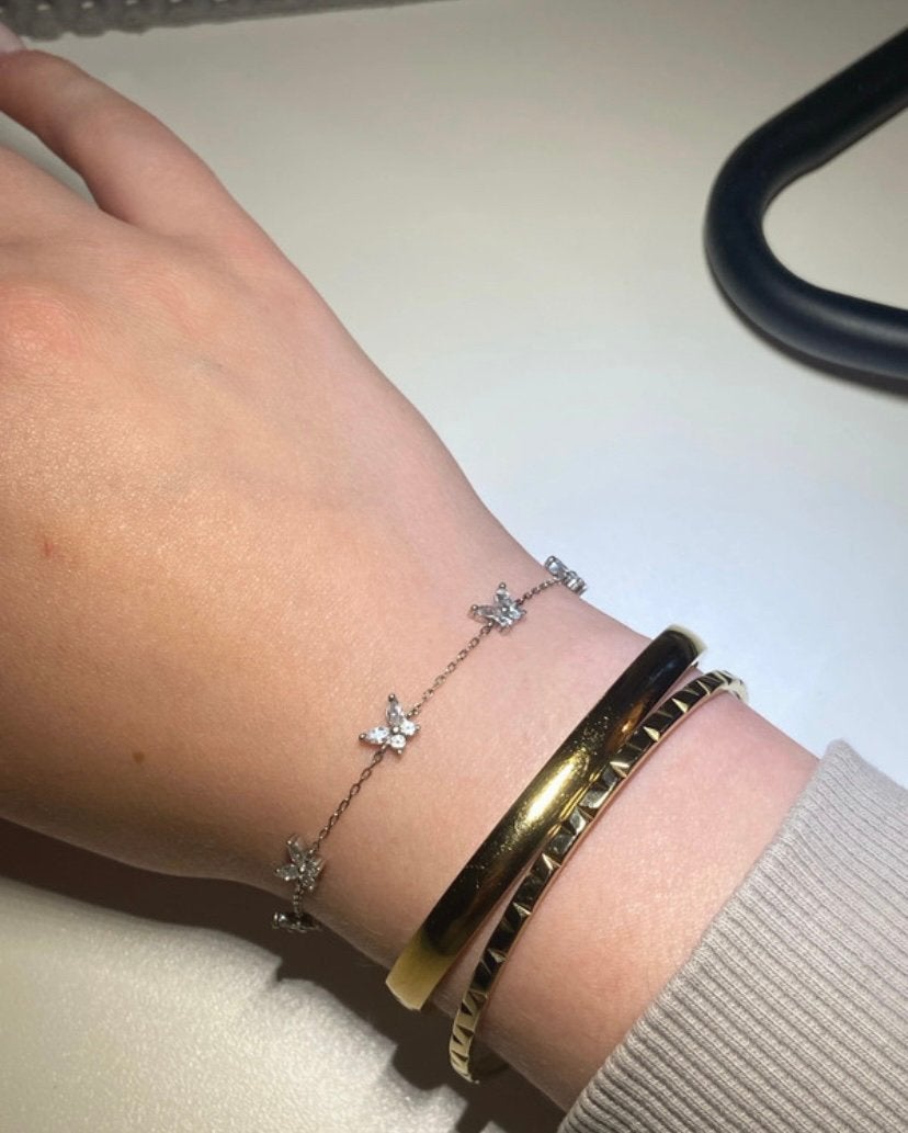 Vlinder armband, Bijoux, Sacs & Beauté, Bracelets, Enlèvement ou Envoi, Comme neuf