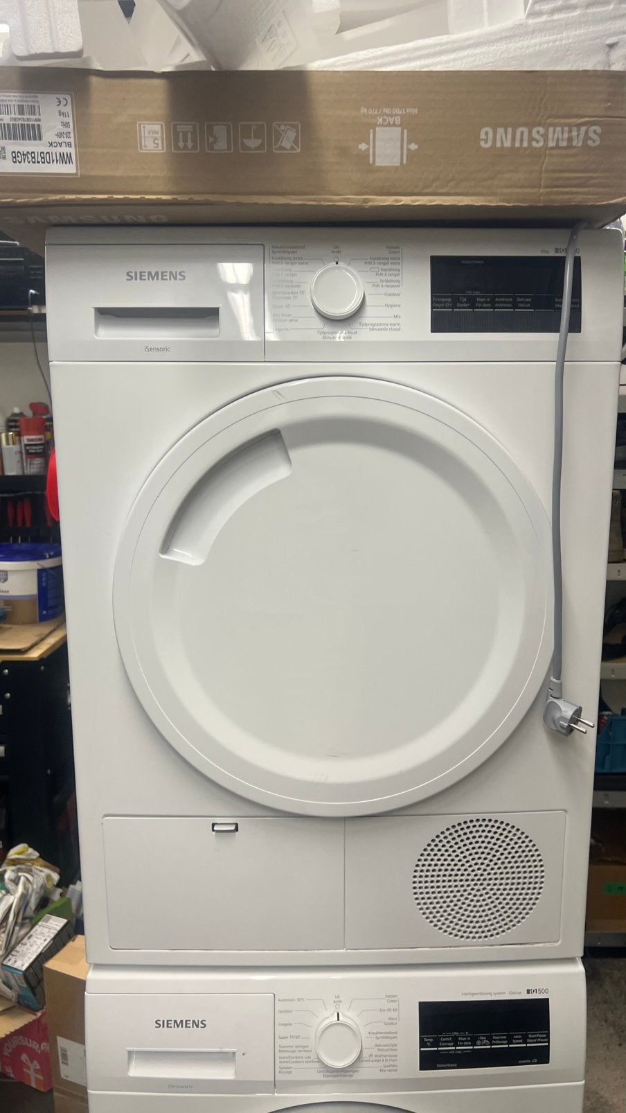 Siemens droogkast, Elektronische apparatuur, Ophalen, Gebruikt, 8 tot 10 kg, Voorlader