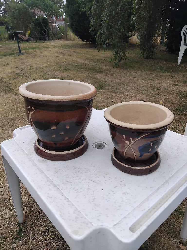 cache pot, Tuin en Terras, Bloempotten, Ophalen, Zo goed als nieuw