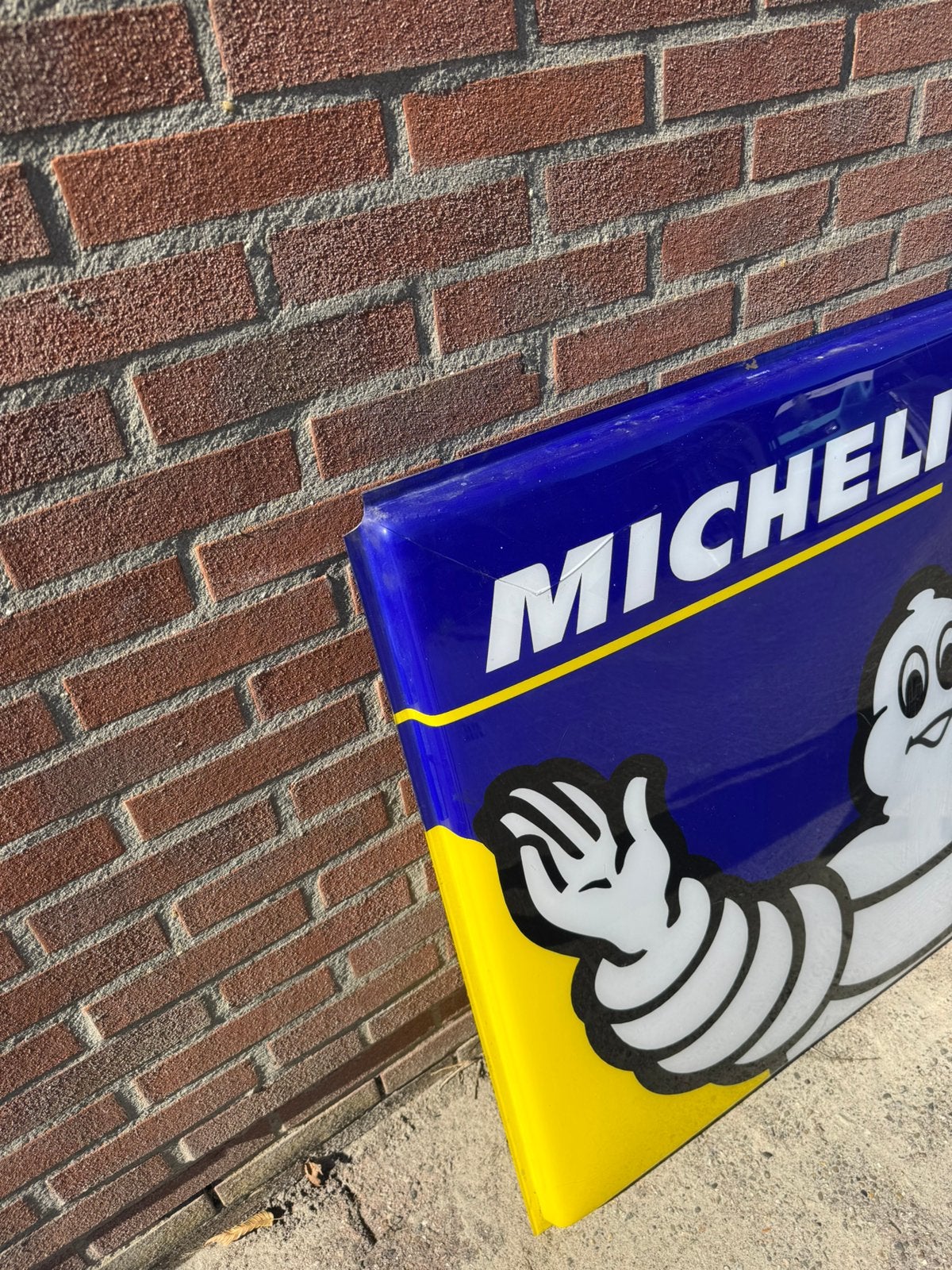 MICHELIN banden oude reclame lichtbak, Verzamelen, Ophalen, Gebruikt, ., Lichtbak of (neon) lamp