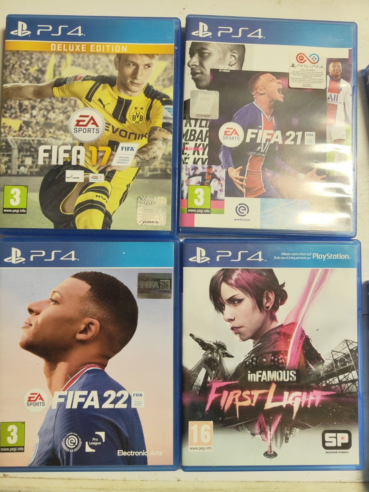 lot van 8 PS4 games, Enlèvement, Utilisé