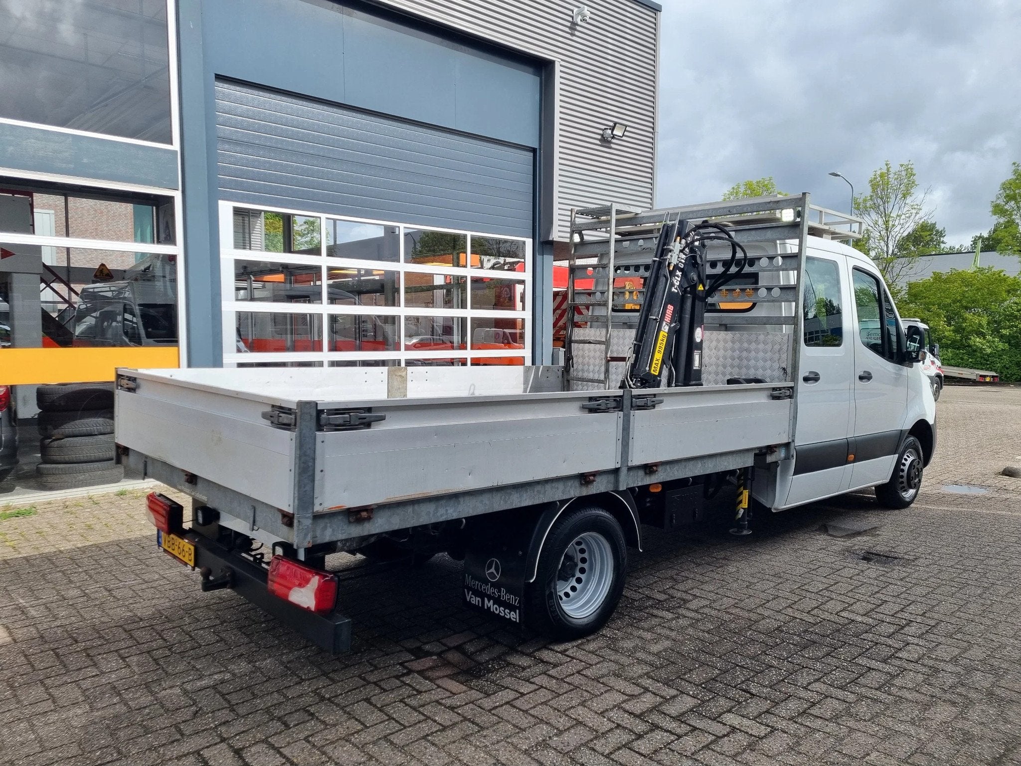 Mercedes-Benz Sprinter 514 CDI DoKa Pritsche/ 6 Pers/ Kraan, Auto's, Automaat, 4 deurs, Achterwielaandrijving, Gebruikt