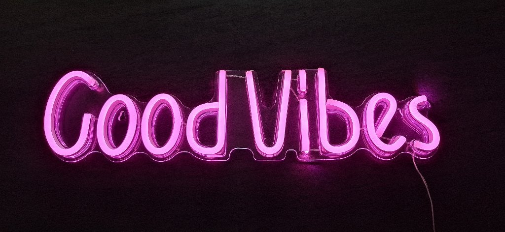 Good Vibes - Neonlicht, Maison & Meubles, Lampes | Autre, Enlèvement ou Envoi, Neuf