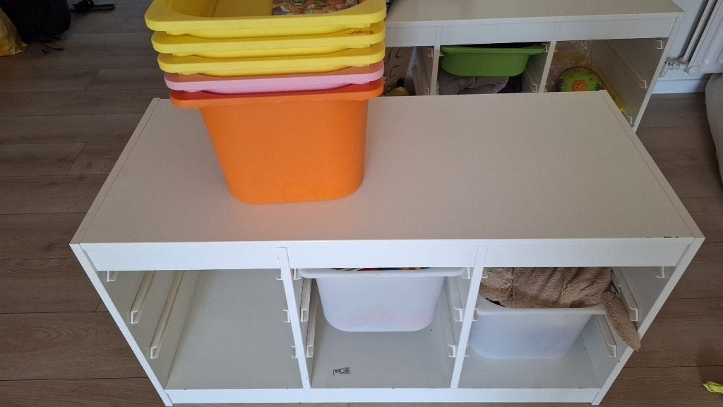 IKEA TROFAST opbergkast incl. bakken – €45, Huis en Inrichting, Ophalen, Gebruikt