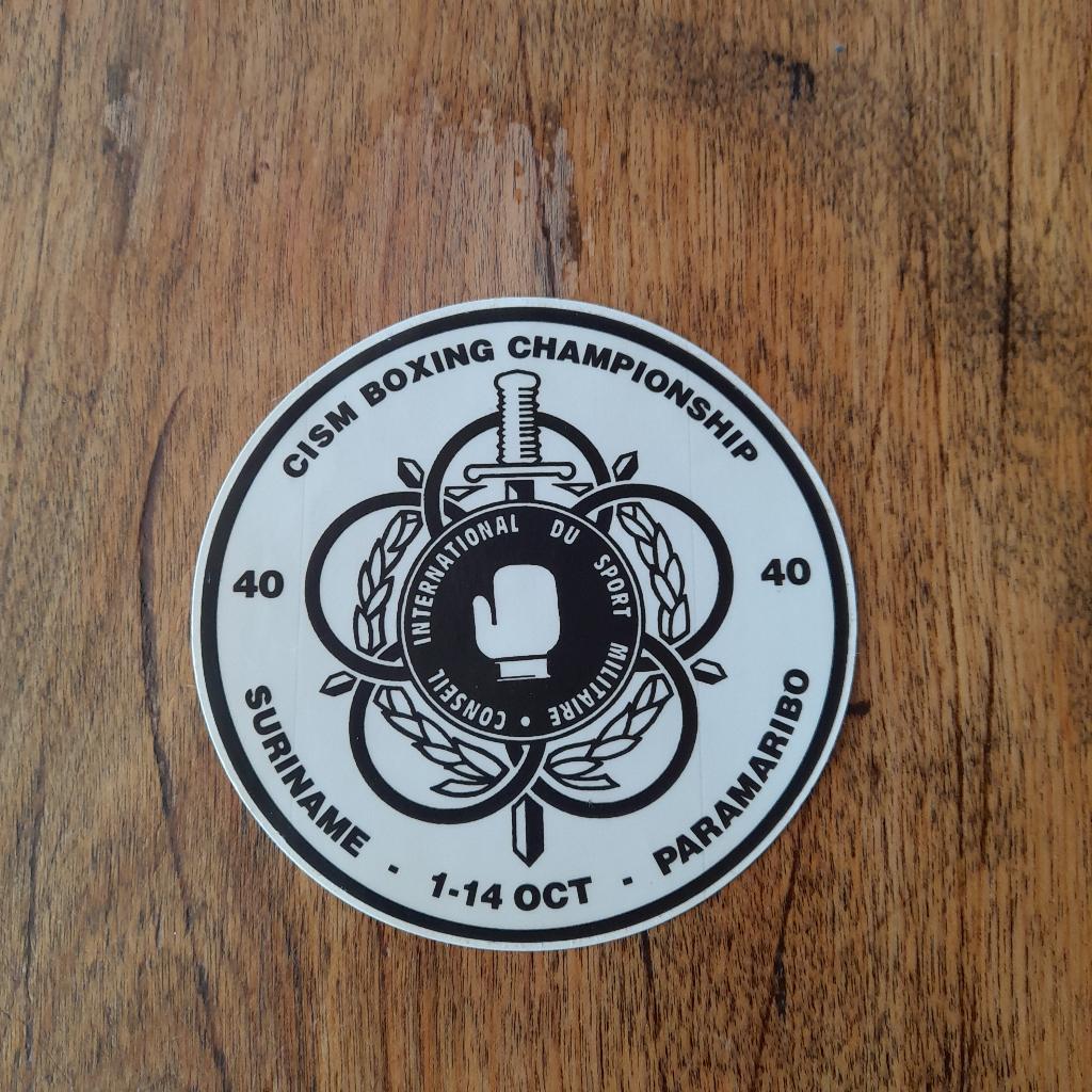 sticker conseil international du sport militaire boxing, Ophalen of Verzenden, Nieuw, Sport