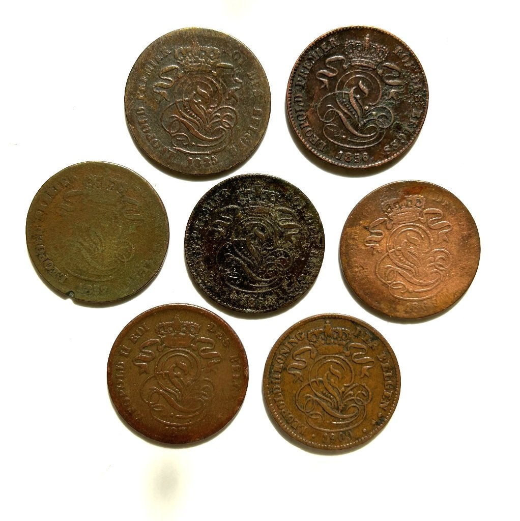 België, 2 centimes, Ophalen of Verzenden, Metaal, Losse munt