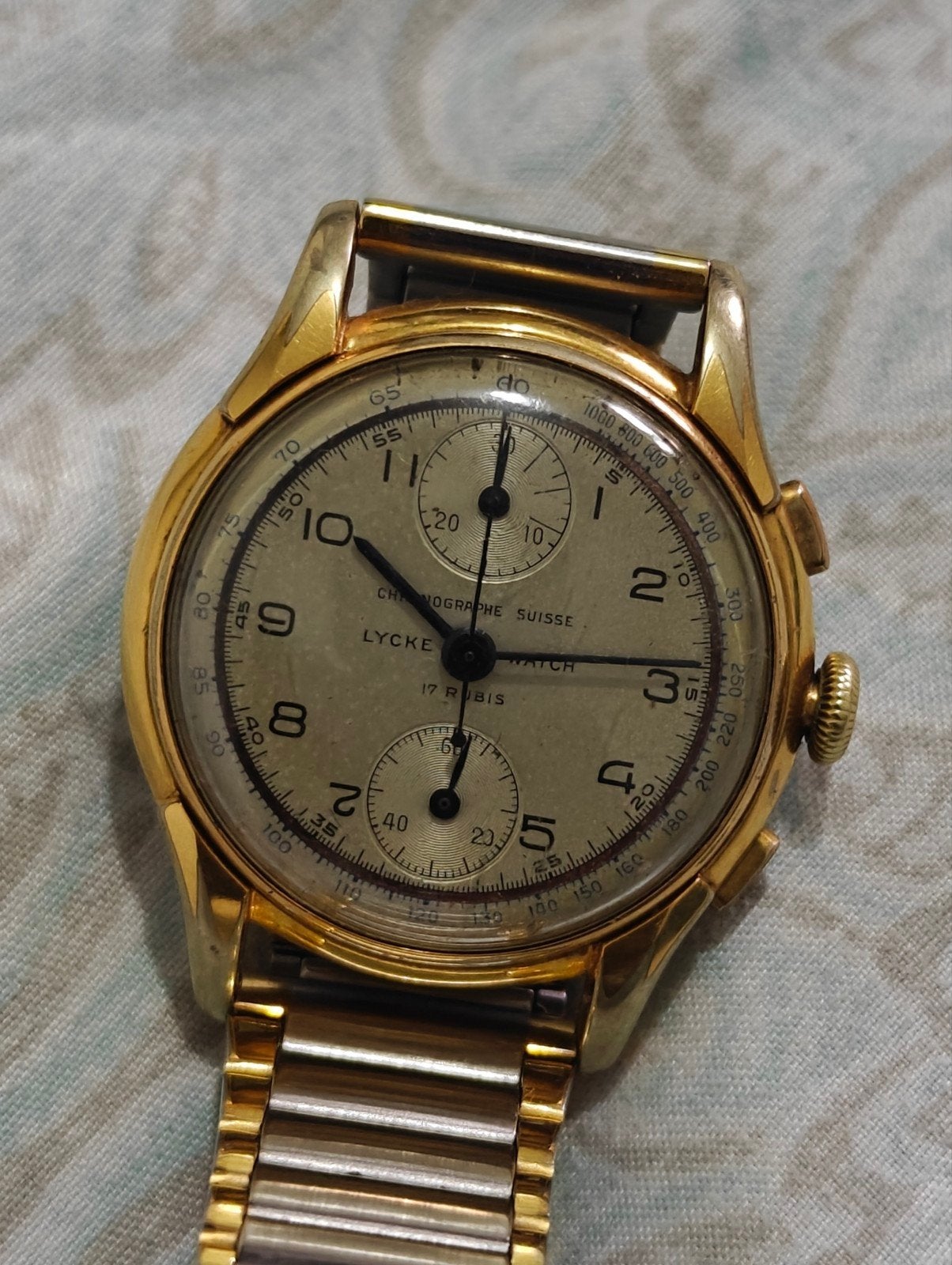 Zwitserse chronograaf, Handtassen en Accessoires, Horloges | Dames, Ophalen of Verzenden