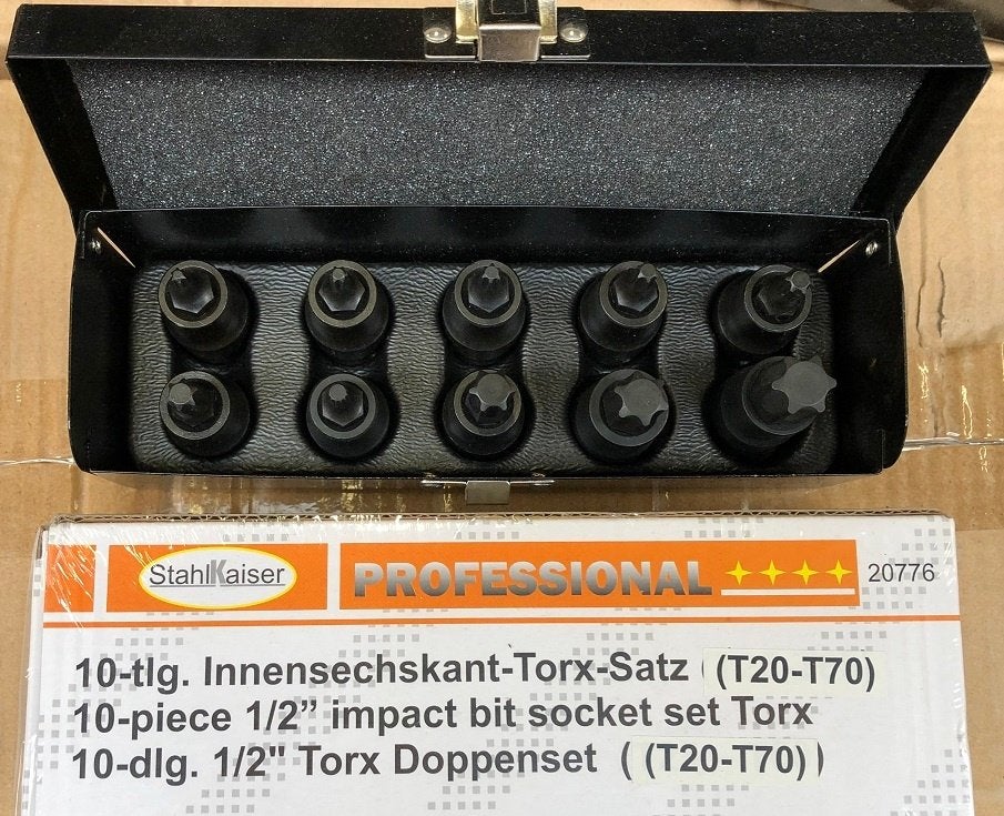 Dopset Torx 10dlg krachtuitvoering - Nieuw, Ophalen of Verzenden, Nieuw