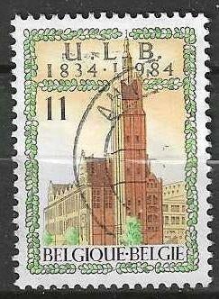Belgique 1984 - Yvert/OBP 2112 - Université de Bruxelle (ST), Envoi, Affranchi, Oblitéré