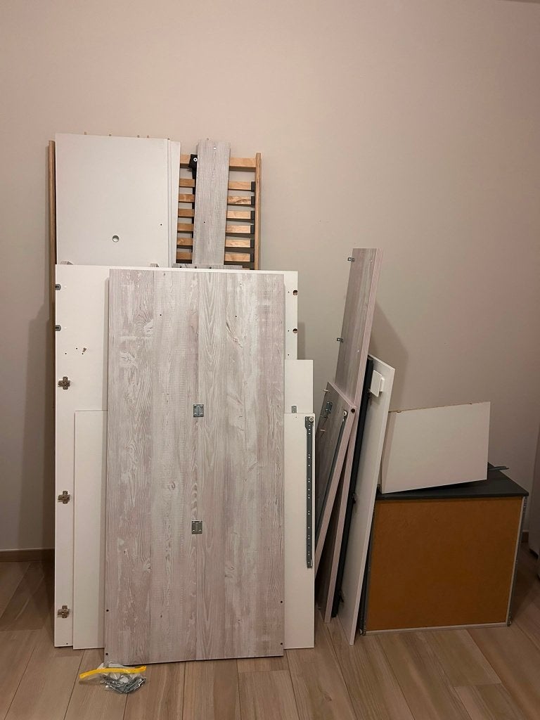 Stapelbed antraciet DEBA, Enlèvement, Utilisé, Lits superposés