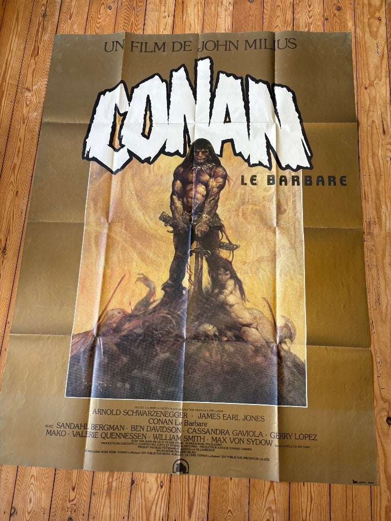 Filmaffiche Conan le barbare, Ophalen, Deurposter of groter, Film en Tv, Rechthoekig Staand