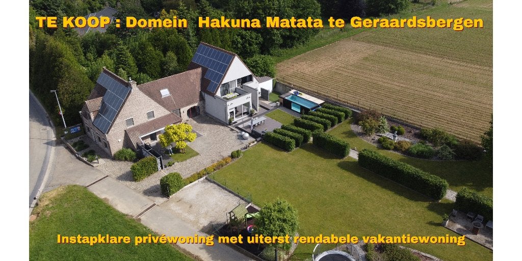 Séjour exclusif et meilleur rendement :Domaine Hakuna Matata, Immo, Province de Flandre-Orientale, Villa, 100 kWh/m²/an, 7 chambres