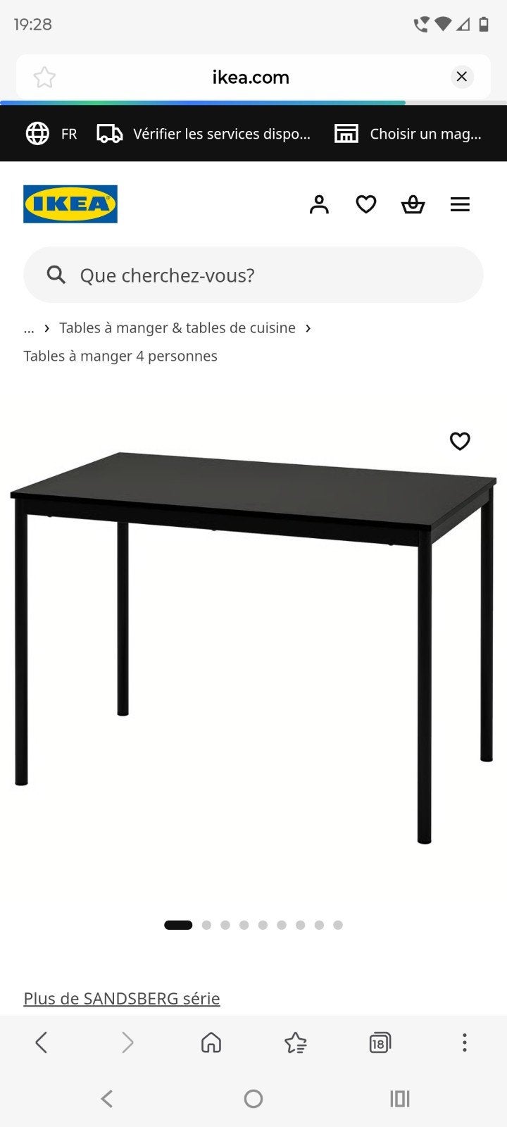 table ikea, Enlèvement