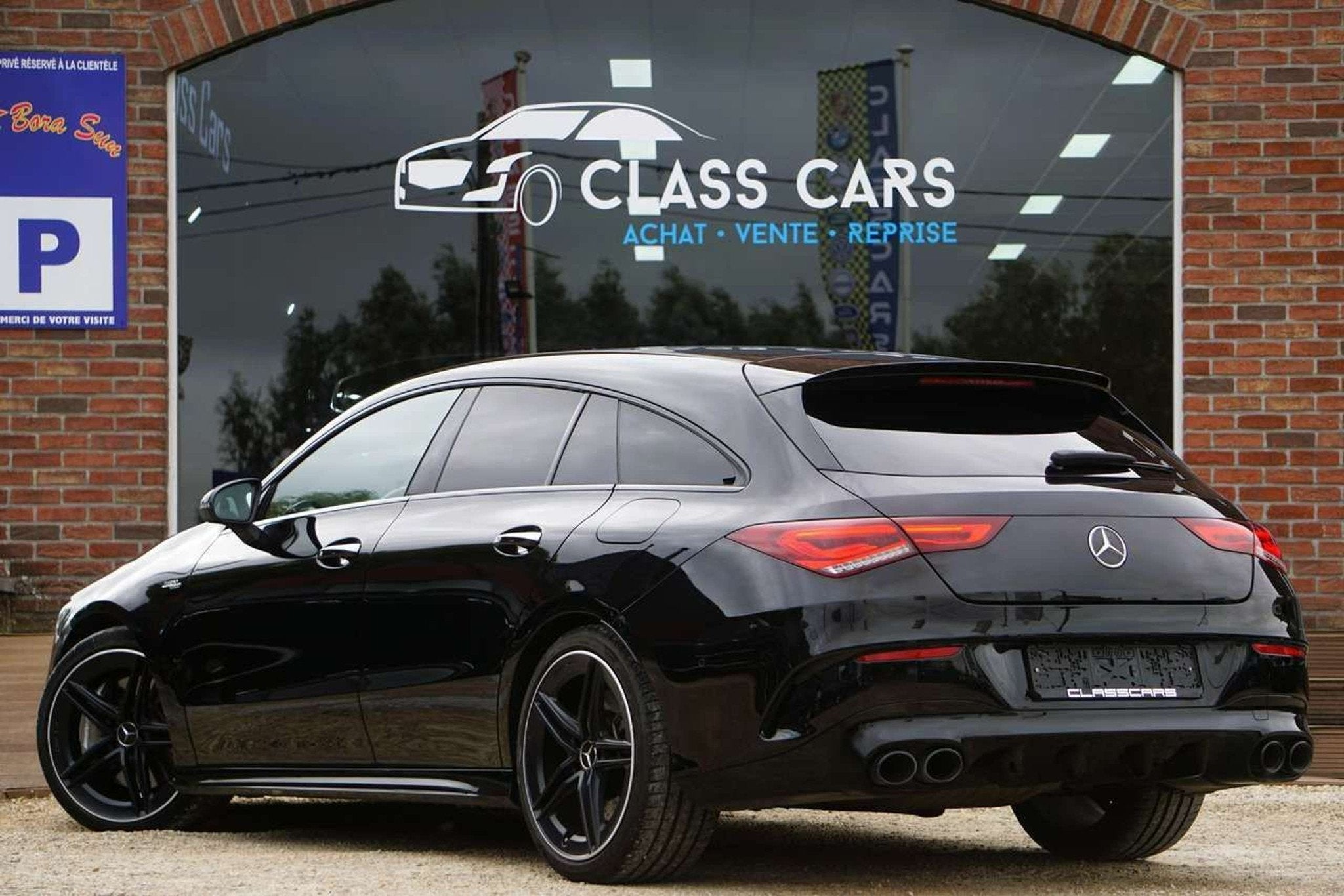 Mercedes-Benz CLA-Klasse 45 AMG 4-Matic+ AUTO FULL LED CAM 3, Autos, CLA, Entreprise, Alcantara, Noir