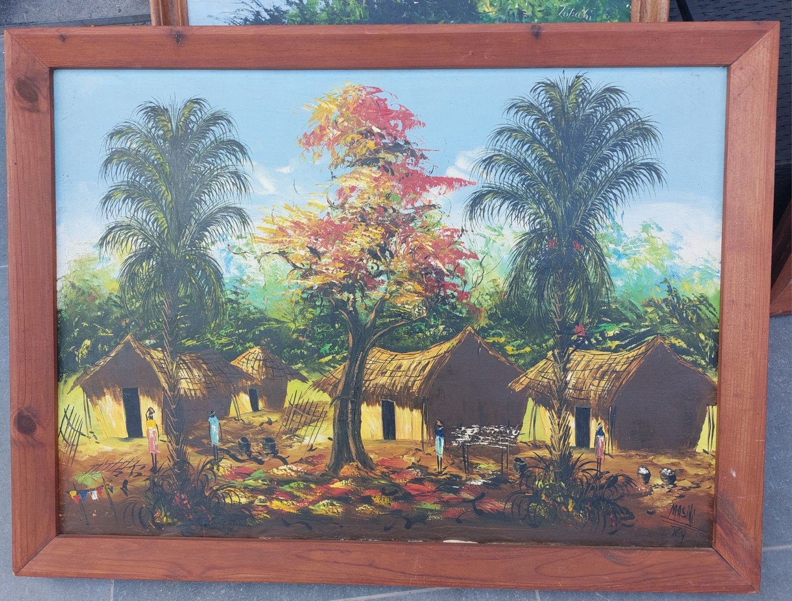 Afrikaans schilderij, Ophalen
