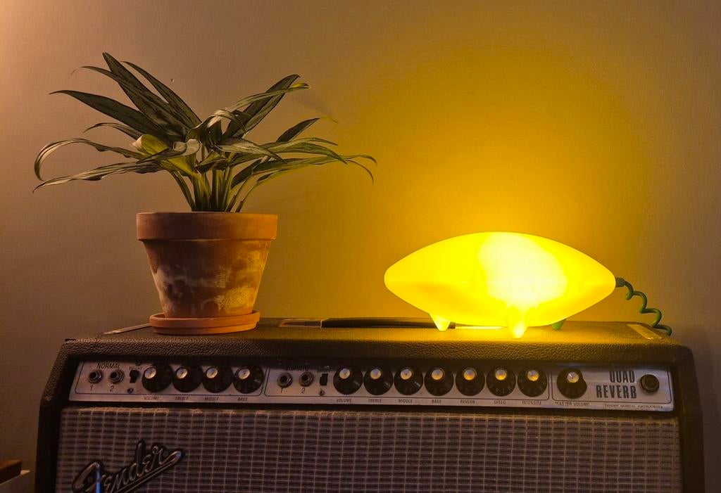 Ikea Löv design lamp - geel, Huis en Inrichting, Ophalen of Verzenden