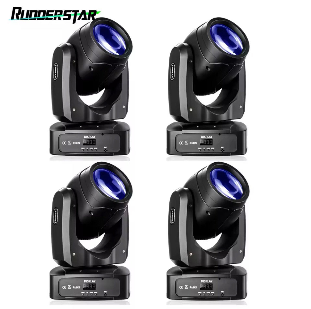 4 stuks 200W LED Moving Head Light Beam, Muziek en Instrumenten, Ophalen, Zo goed als nieuw, Laser, Kleur