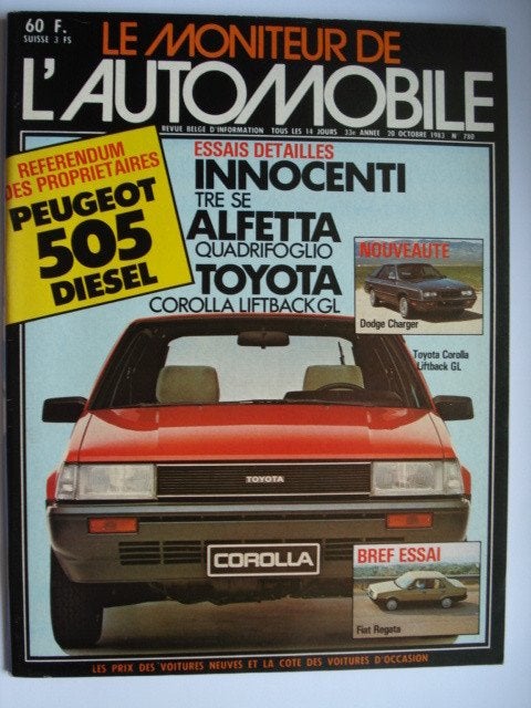 Le Moniteur de l'Automobile 780, Boeken, Auto's | Folders en Tijdschriften, Zo goed als nieuw, Algemeen, Verzenden