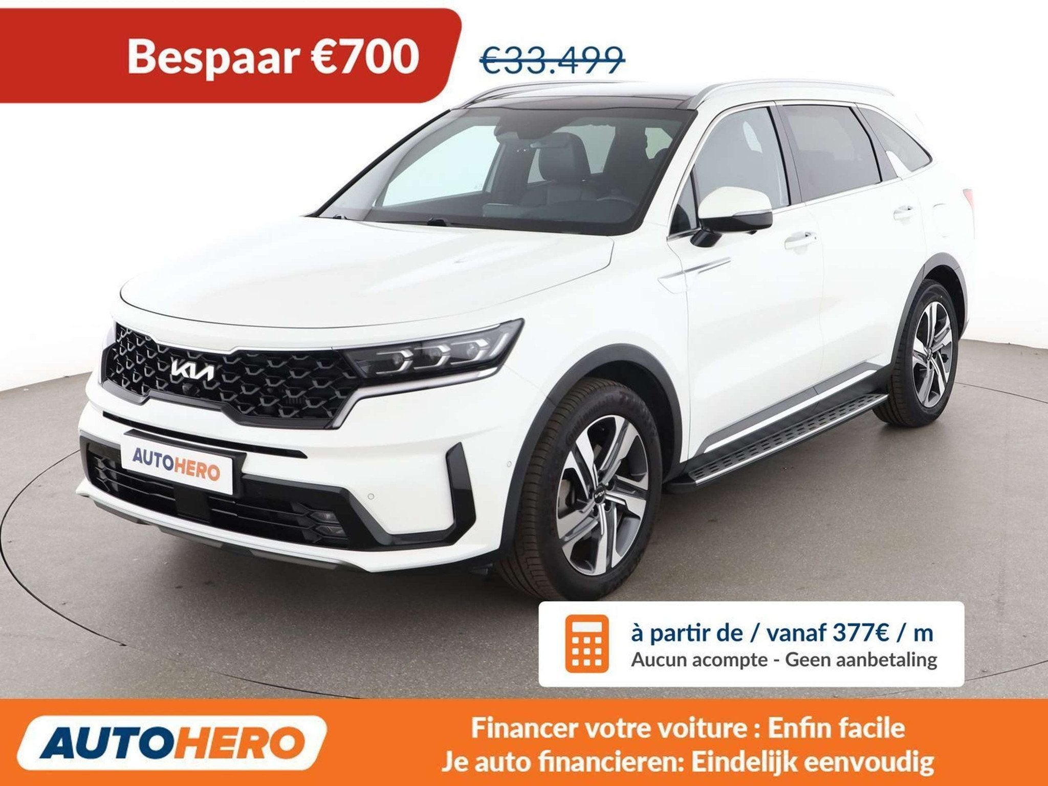 Kia Sorento 1.6 TGDI Plug-in Hybrid Platinum 4WD, Autos, Cuir, Achat, Euro 6, Interruption de démarrage