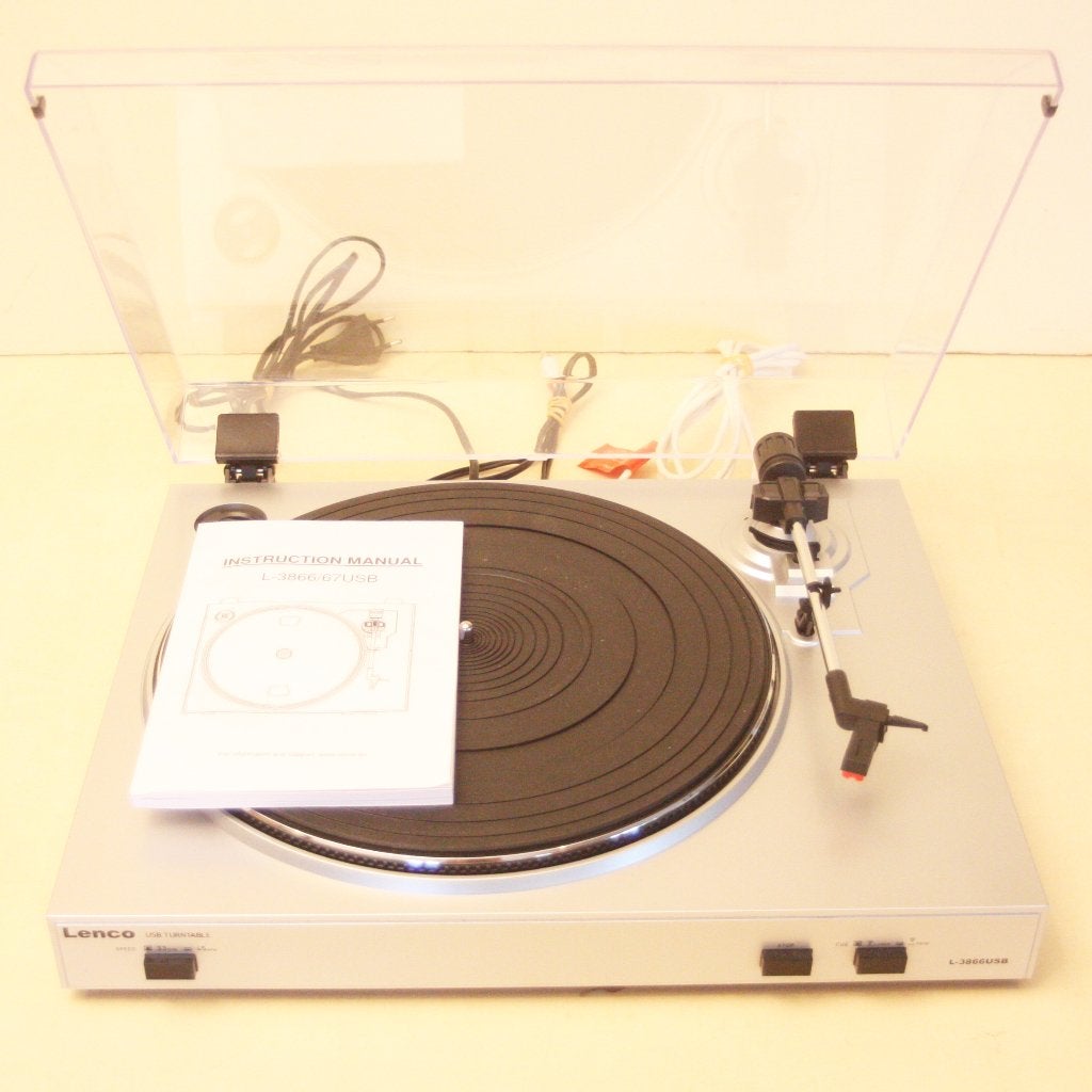 Lenco Platenspeler / Model L3866USB / Met USB, Ophalen of Verzenden, Zo goed als nieuw, Platenspeler, USB-aansluiting