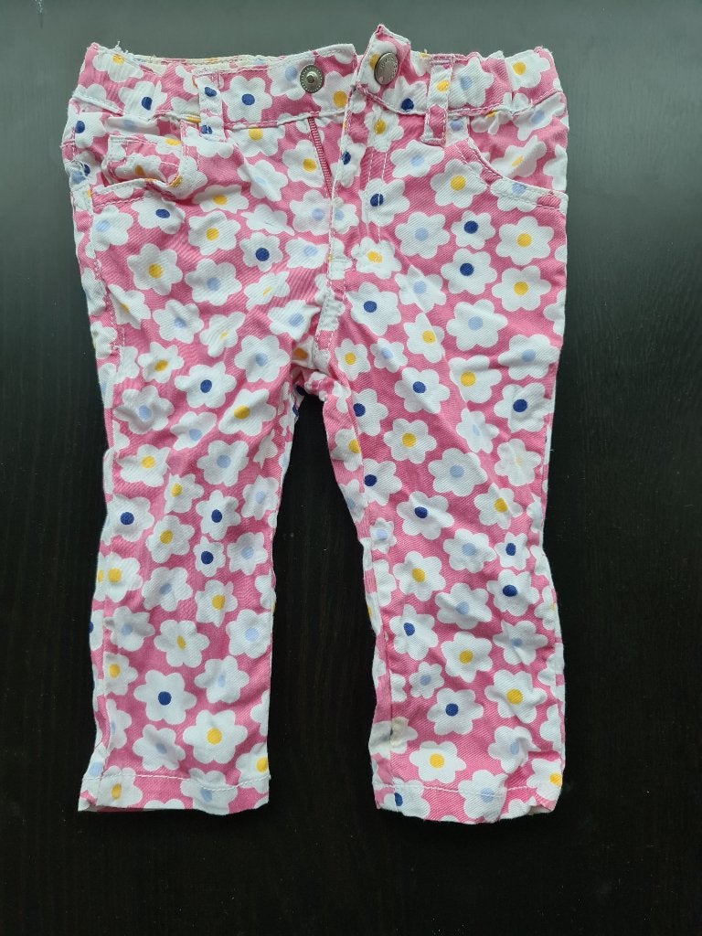 roze broek met bloemen River Woods 6m/68cm, Kinderen en Baby's, Ophalen, Zo goed als nieuw