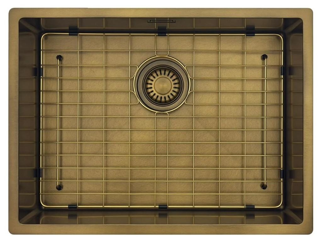 Spoelbak Messing - Brons NIEUW - PVD coating, Ophalen of Verzenden, Nieuw, Metaal, Goud