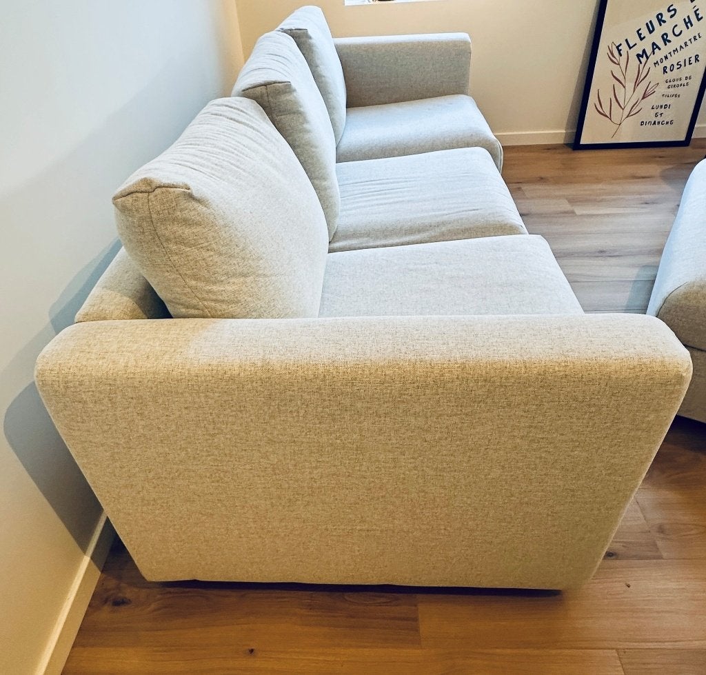 SALON, 3 places + pouf, Maison & Meubles, Enlèvement, Neuf, Tissus