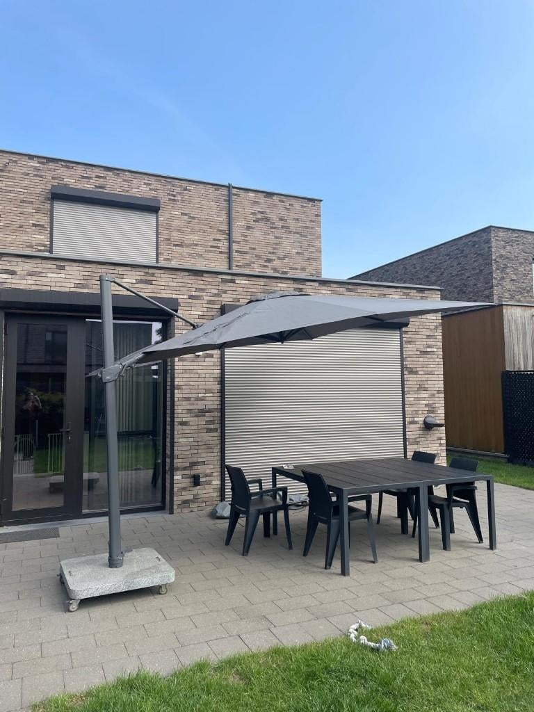 Tuinparasol, Ophalen, 2 tot 3 meter, Verstelbaar, Zweefparasol