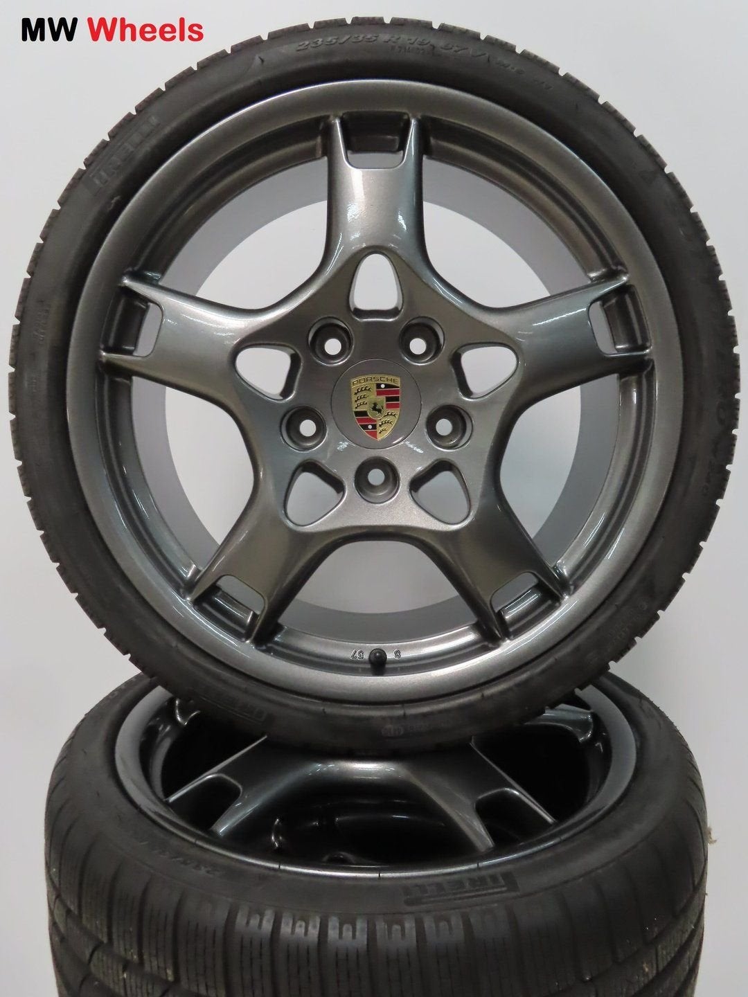 Porsche 19 inch Origineel velgen 911 997 2 S winterbanden, Autos : Pièces & Accessoires, Pneus & Jantes, Pneus et Jantes, Pneus hiver