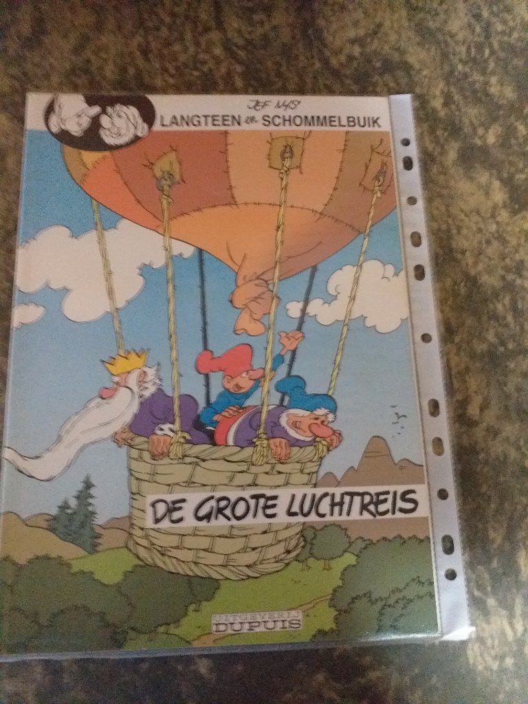 LANGTEEN & SCHOMMELBUIK "DE GROTE LUCHTREIS ", Boeken, Gelezen, Eén stripboek, Jef Nys., Ophalen of Verzenden