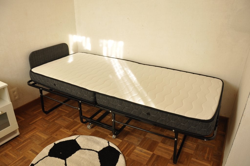 Vouwbed Vito Deluxe zwart(bieden toegestaan), Huis en Inrichting, Ophalen, Verstelbaar, 90 cm, Eenpersoons